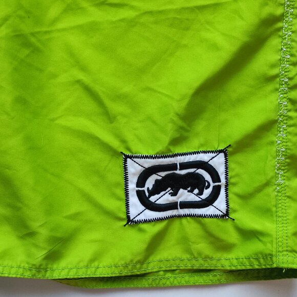 Ecko Unlimited board short men's size 34 neon green embroidered - Picture 7 of 11